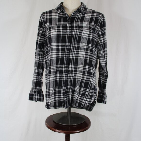 Steelers Flannel Pittsburgh Upcycled Unisex Button Down NFL Football Size M - Picture 3 of 6
